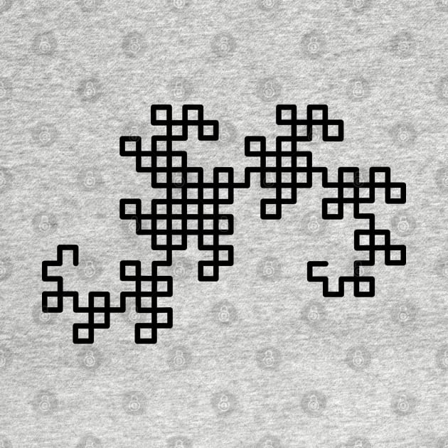 Dragon Curve Fractal by ScienceCorner